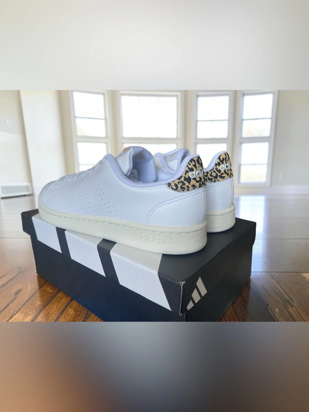 Adidas Advantage Leopard Print Size 7 Women New